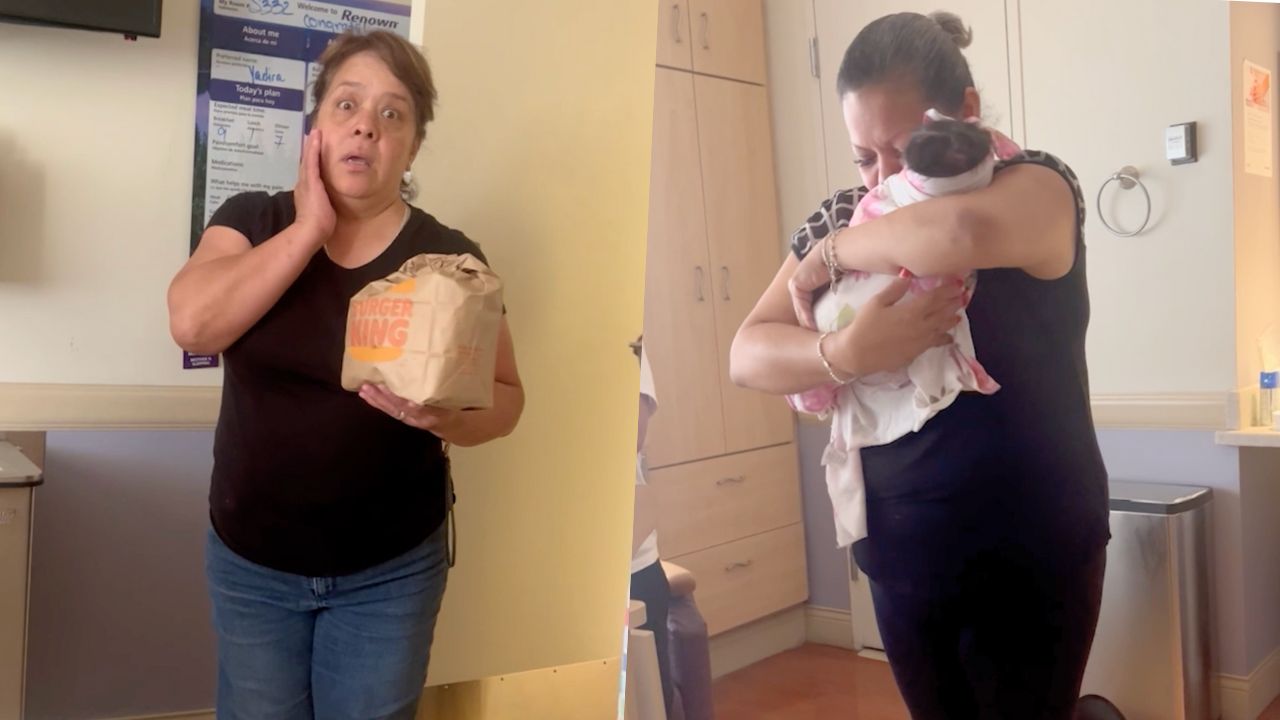 Video thumbnail for Grandparents Surprised With Granddaughter After Not Knowing Of Daughter's Labor