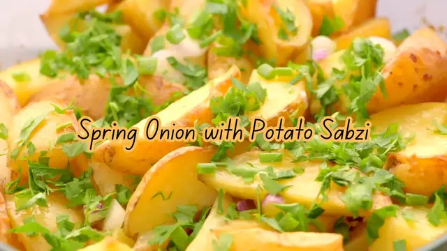 Video thumbnail for Scrumptious Spring Onion with Potato Spicy Recipe