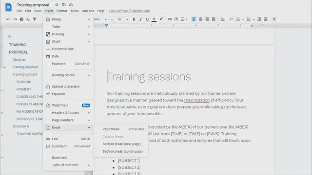 'Video thumbnail for How to Add a Blank Page on Google Docs'