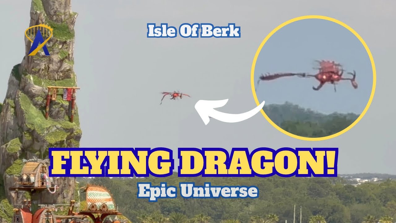 Video thumbnail for FLYING Dragon Over The Isle of Berk at Epic Universe - How To Train Your Dragon