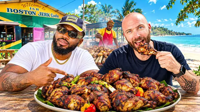 Video thumbnail for Jamaica's Jerk Capital!! Eating Through Portland!!
