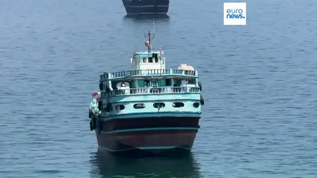 Video thumbnail for Ship runs aground in Hormuz as Iran insists on controlling the strait