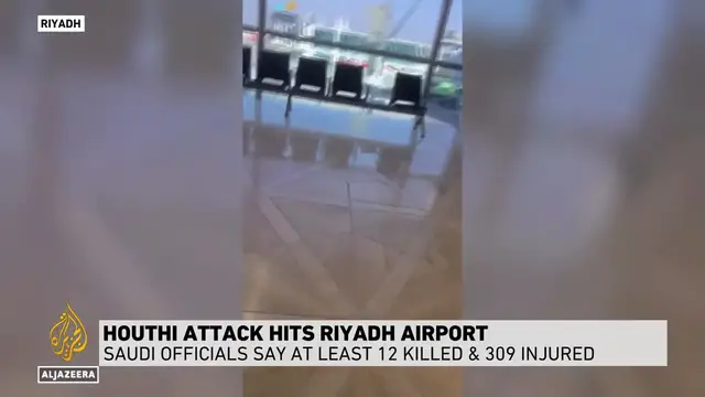 Video thumbnail for Yemen’s Houthis issue new warning over Saudi airports after deadly attack