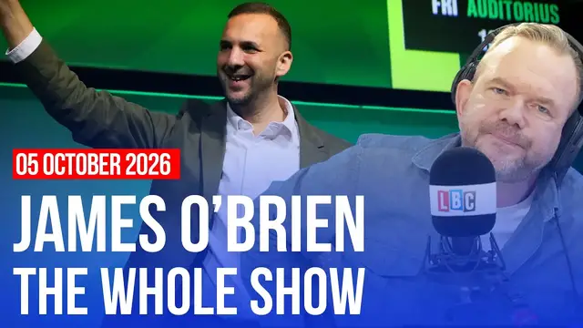 Video thumbnail for 'The Israeli government is racist, that doesn't mean Zionism is' | James O'Brien - The Whole Show