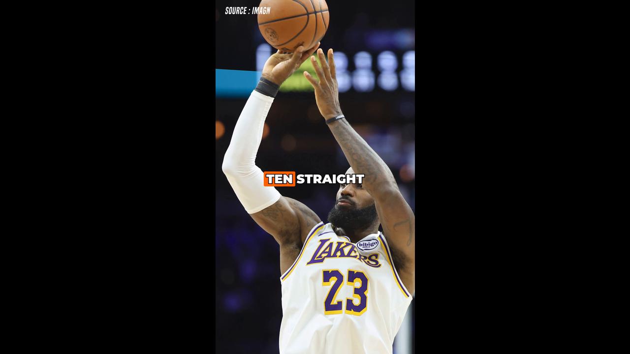 Video thumbnail for LeBron James Scores 10 Straight in the 4th to Lift Lakers Past Sixers