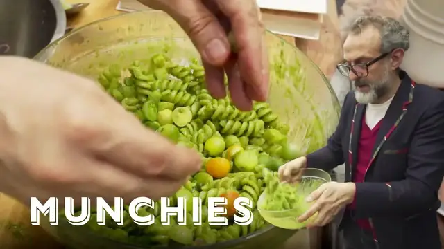 'Video thumbnail for How to Make Pesto with Massimo Bottura, Chef of the #1 Ranked Restaurant in the World'
