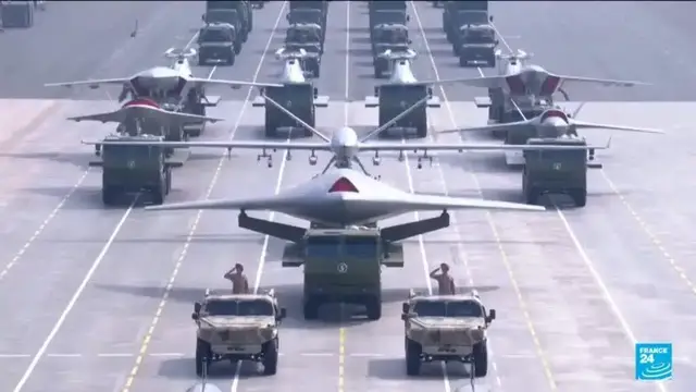'Video thumbnail for China military parade offers glimpse of country's arsenal'