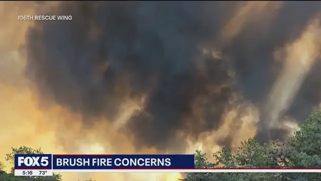 'Video thumbnail for Wildfire burns over 100 acres in West Milford, NJ'