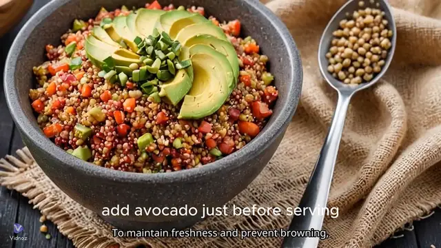 Video thumbnail for Quinoa and Black Bean Salad