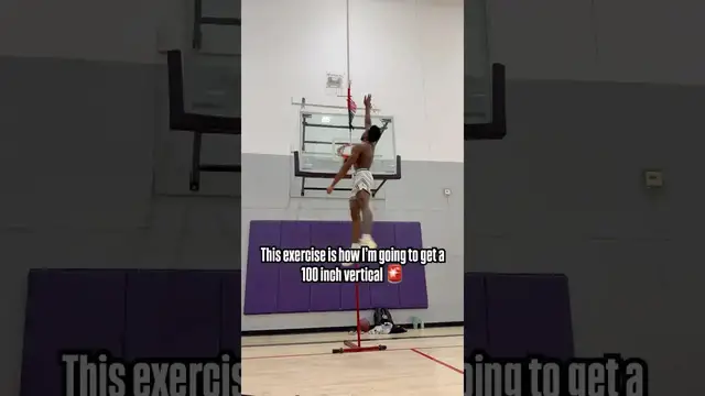 'Video thumbnail for Vertical Jump Training: 100 Inch Vertical Exercise'
