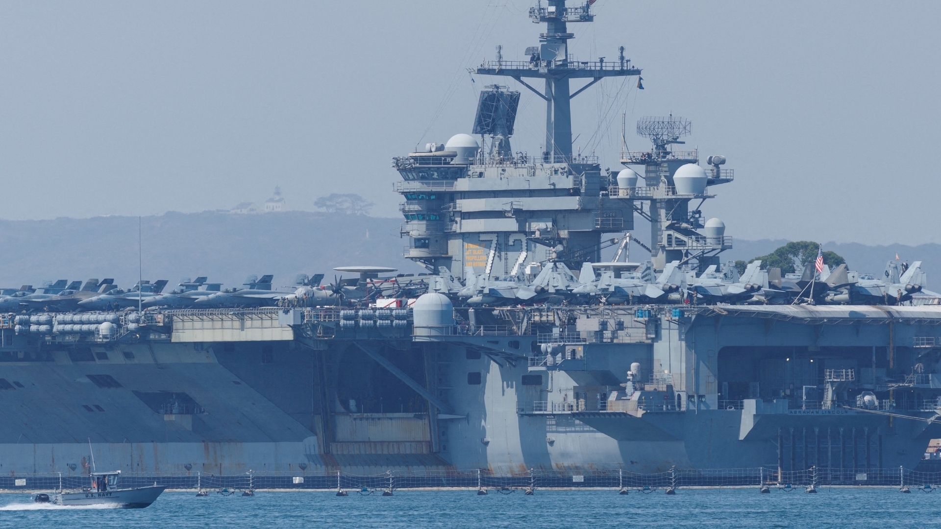 Video thumbnail for US shoots down Iranian drone: USS Abraham Lincoln approached with 'unclear intent'