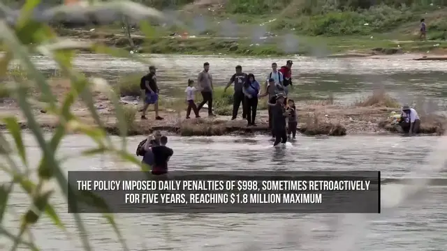 Video thumbnail for US Judge Blocks Trump Policy Fining Migrants Up to $1.8 Million.