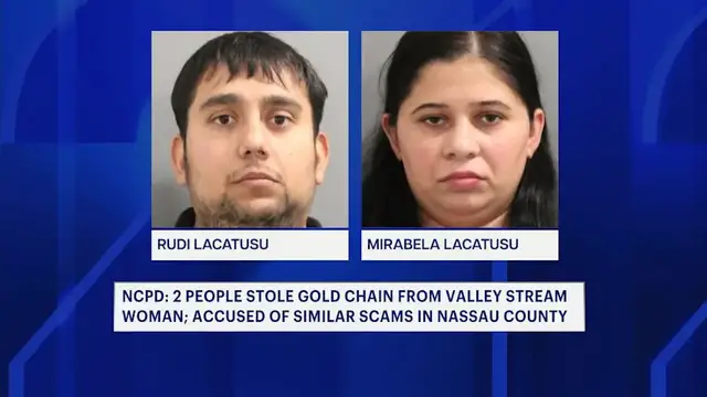 Video thumbnail for Romanian nationals arrested for multiple necklace theft scams across Nassau County