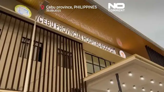 'Video thumbnail for Strong earthquake shakes central Philippines and triggers local tsunami warning'