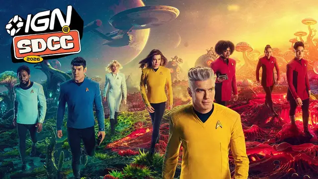 Video thumbnail for Star Trek: Strange New Worlds Cast on Pike's Ultimate Fate | Comic Con 2026
