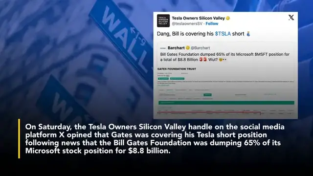 Video thumbnail for Elon Musk Thinks Microsoft Co-Founder Bill Gates Should Close Out 'Crazy' Tesla Short Position