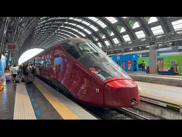 'Video thumbnail for Milan to Rome High Speed Train Italo 2025'