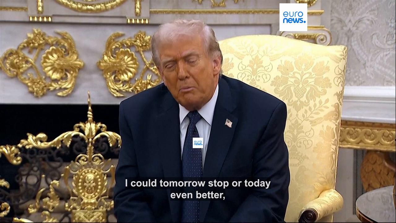 Video thumbnail for Trump says 'everything's been knocked out' in Iran but offers no clear plan for war