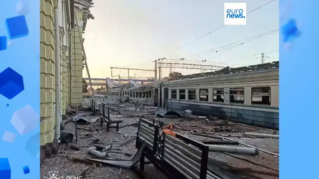 'Video thumbnail for At least five killed in 'intense' Russian strikes hit Kharkiv and Zaporizhzhia regions'