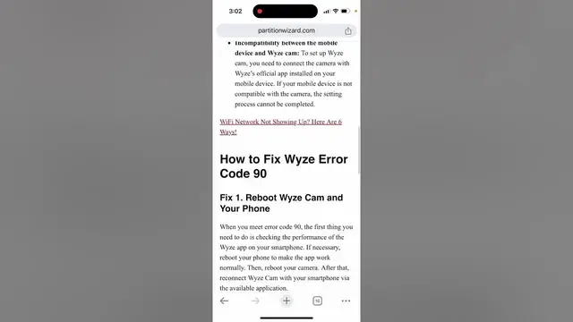 Video thumbnail for Wyze error code 90 - how to fix it?