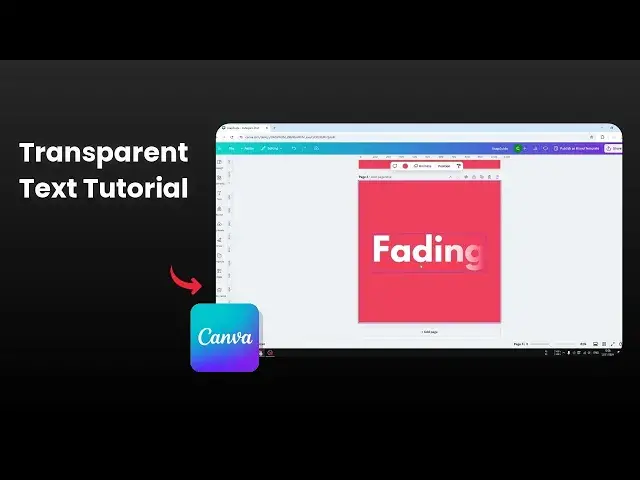 'Video thumbnail for How to Make Letters Transparent in Canva'