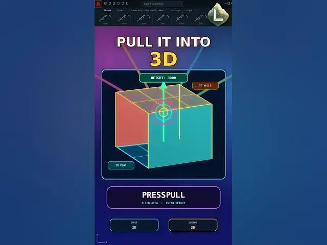 Video thumbnail for Turn a 2D AutoCAD Plan into 3D Walls