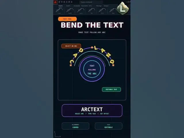 Video thumbnail for Make AutoCAD Text Follow Any Arc