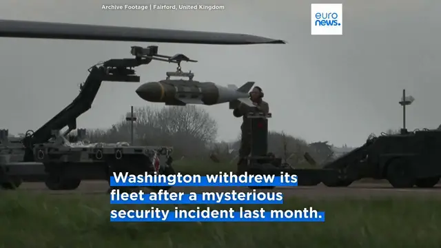 Video thumbnail for US pulls all B-1 bombers from UK airbase at centre of terror probe
