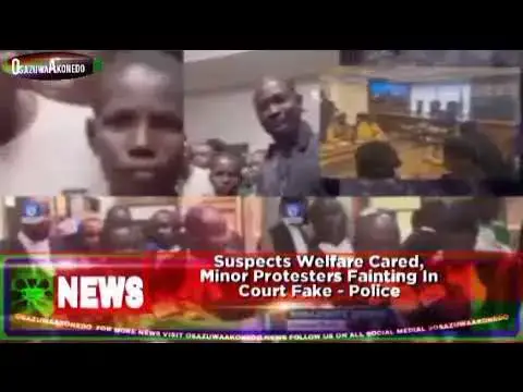 Video thumbnail for Suspects Welfare Cared, Minor Protesters Fainting In Court Fake - Police