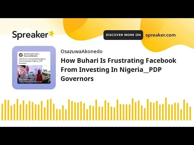 Video thumbnail for How Buhari Is Frustrating Facebook From Investing In Nigeria__PDP Governors