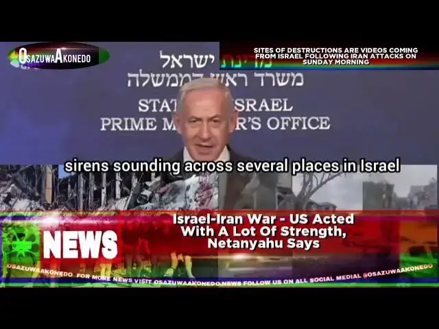 Video thumbnail for Israel-Iran War - US Acted With A Lot Of Strength, Netanyahu Says