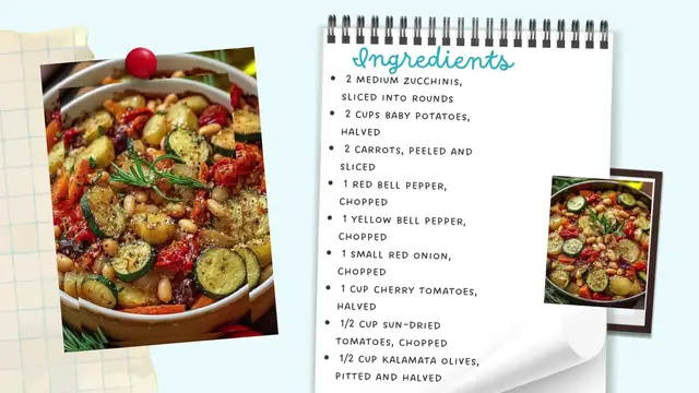 Video thumbnail for Rustic Roasted Vegetable Bake with Cannellini Beans – Hearty, Wholesome & Comforting