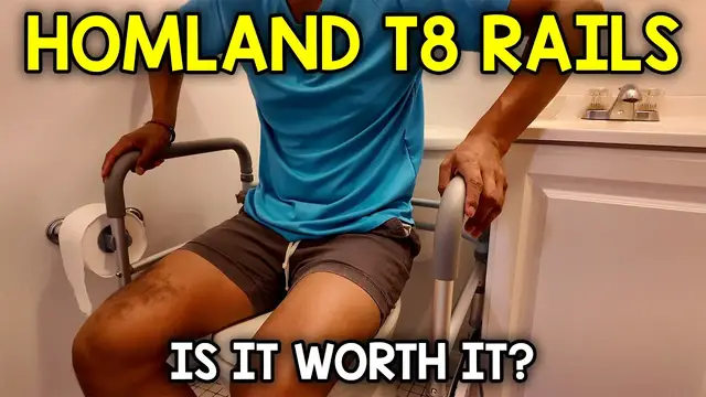 Video thumbnail for Don't Buy This HOMLAND T8 Toilet Safety Rails Without Watching This Video