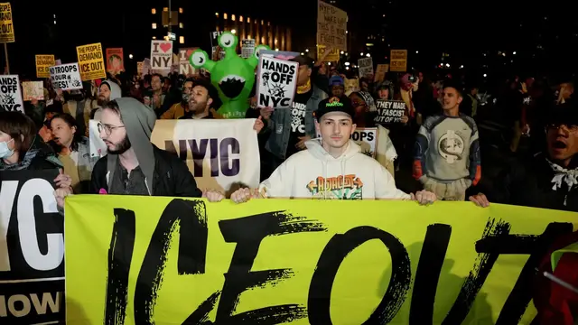 'Video thumbnail for New York City mayoral election: Candidates condemn ICE raids in Chinatown district'