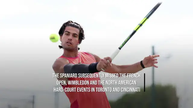 Video thumbnail for Alcaraz Confirms US Open Return After Four-Month Injury Layoff.