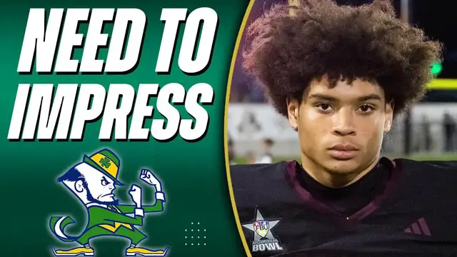 'Video thumbnail for notre dame fighting irish - a to z sports: notre dame vs miami - key 2027 recruit visiting miami'