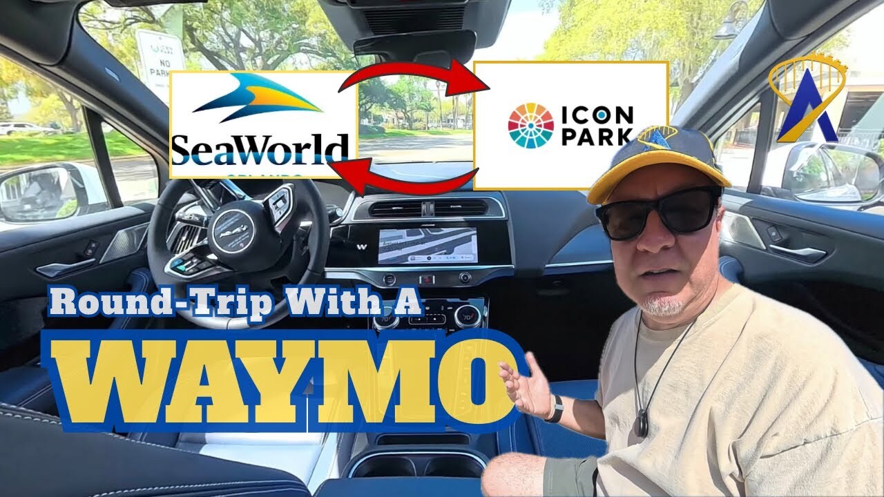 Video thumbnail for Taking a Waymo from SeaWorld to Icon Park Orlando