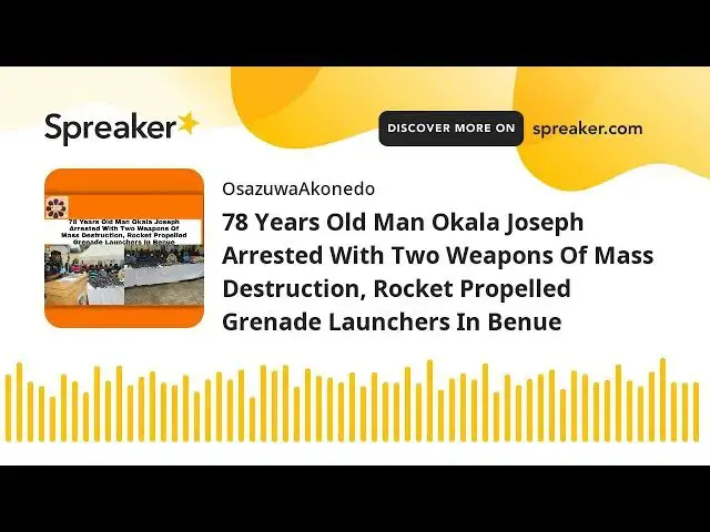 Video thumbnail for 78 Years Old Man Okala Joseph Arrested With Two Weapons Of Mass Destruction, Rocket Propelled Grenad