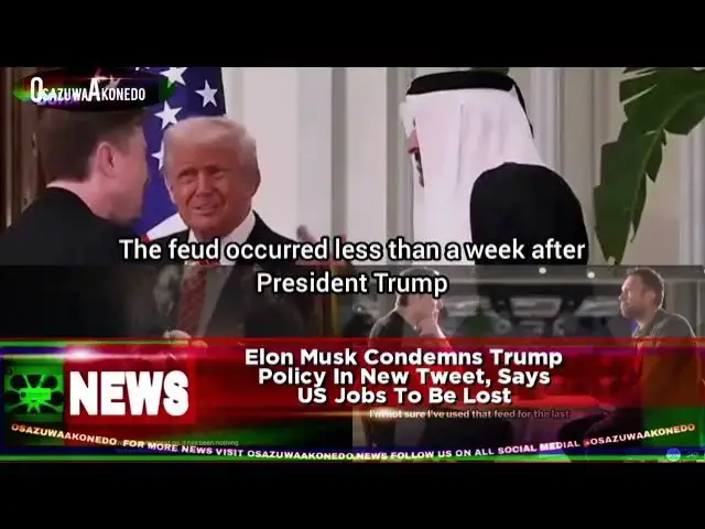 Video thumbnail for Elon Musk Condemns Trump Policy In New Tweet, Says US Jobs To Be Lost