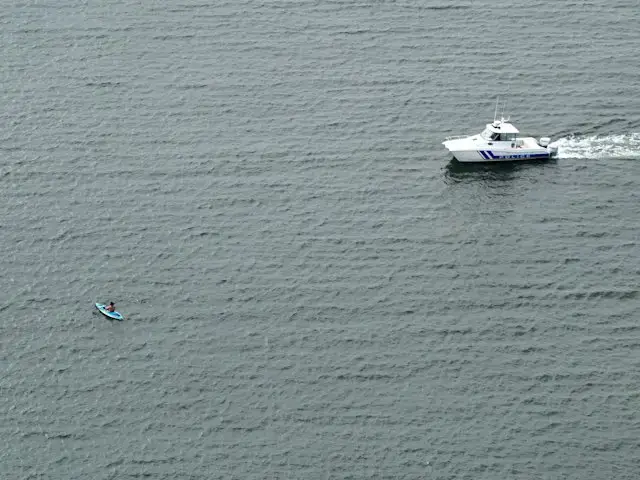 Video thumbnail for Missing kayaker found by Southold police drone