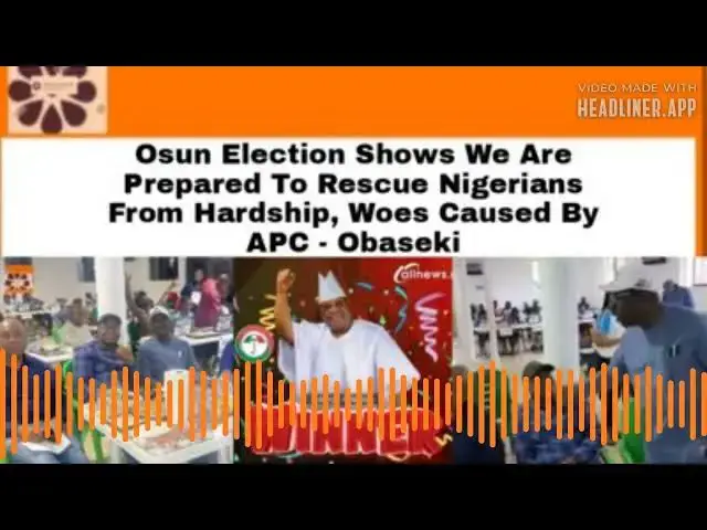 Video thumbnail for Osun Election Shows We Are Prepared To Rescue Nigerians From Hardship, Woes Caused By APC - Obaseki