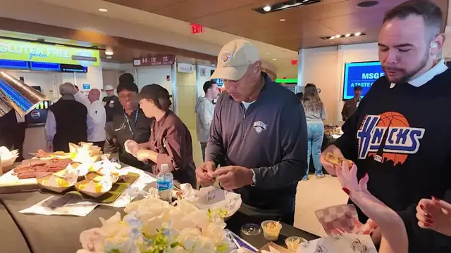 Video thumbnail for 'The real restaurant experience.' MSG Eats event unveils new food selections for new Knicks and Rangers season