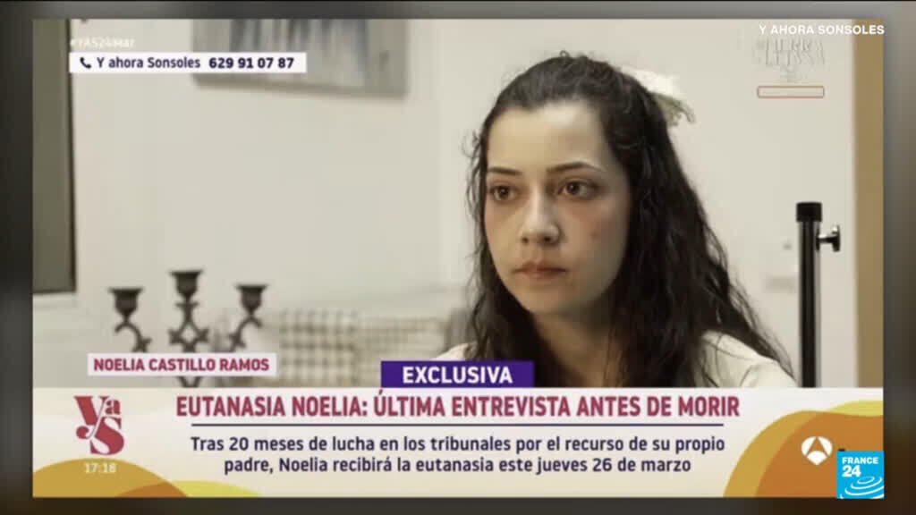 Video thumbnail for Spanish woman, 25, dies by legal euthanasia in case that drew national spotlight