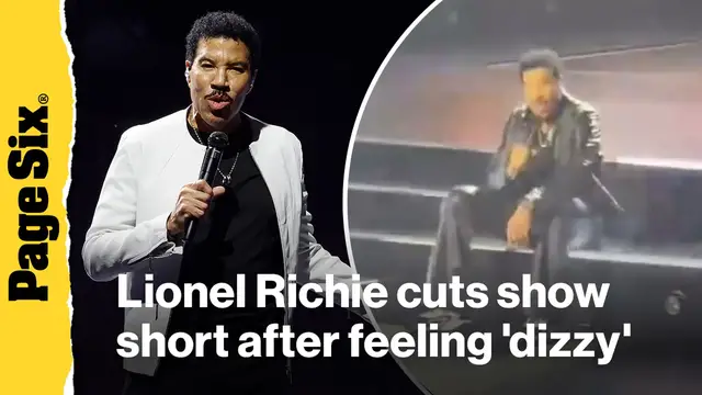 Video thumbnail for Lionel Richie suffers dizzy spell mid-set, forced to cut opening night of his tour short in Minnesota
