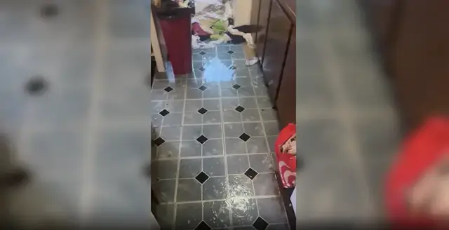Video thumbnail for Mott Haven NYCHA complex floods after pipe allegedly stolen from apartment
