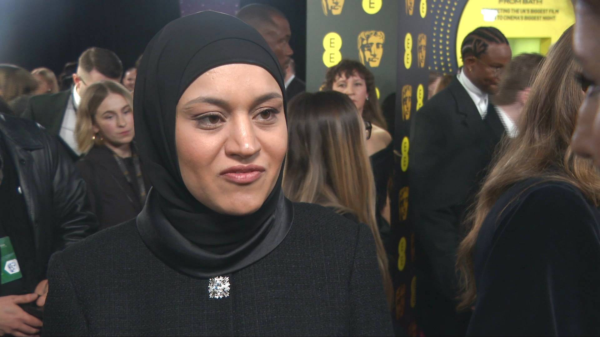 Video thumbnail for Hind Rajab's mother attends BAFTAs as film about her daughter nominated