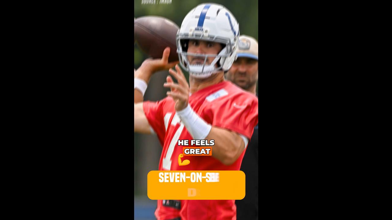 Video thumbnail for Daniel Jones Pushes for Full Return But Colts Won’t Risk It Yet