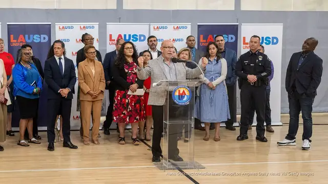 'Video thumbnail for LA schools create ‘safe zones’ as immigration enforcement intensifies'