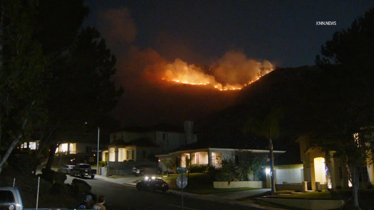 Video thumbnail for US, Los Angeles: Fontana Overnight 2nd Alarm Brush Fire.