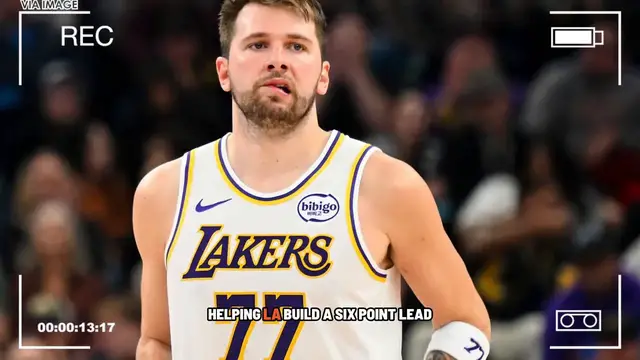 Video thumbnail for Lakers’ Luka Doncic ties Kareem Abdul-Jabbar on legendary list after erupting on Jazz